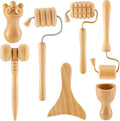 7 Pcs Wooden Face Massage Tool Set 