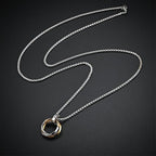 Ring Pendant Necklace for Men and Women