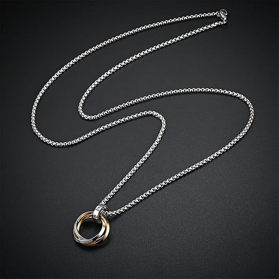 Ring Pendant Necklace for Men and Women