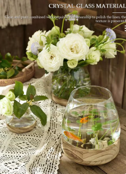 Modern Clear Glass Vase for Flowers