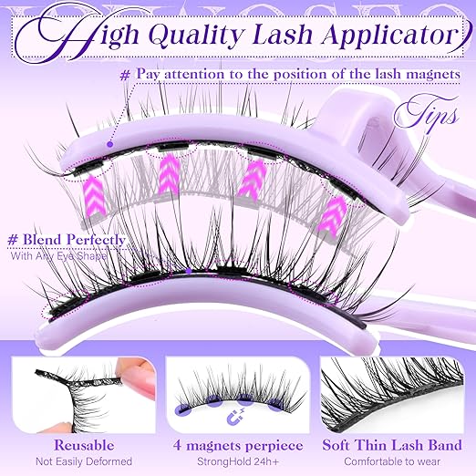 Magnetic Eyelashes with Applicator Tool