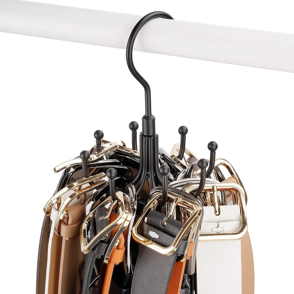 Rotatable Belt Hanger Closet Organizer