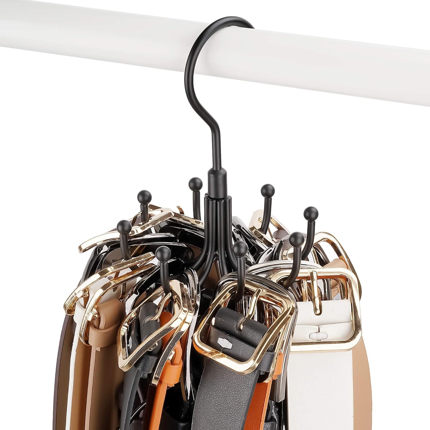Rotatable Belt Hanger Closet Organizer