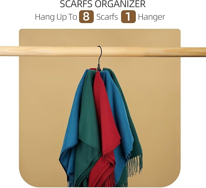 Rotatable Belt Hanger Closet Organizer