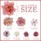 12 Pieces Bohemian Flower Hair Clips