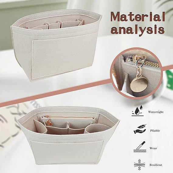 Large Tote Bag Organizer Insert