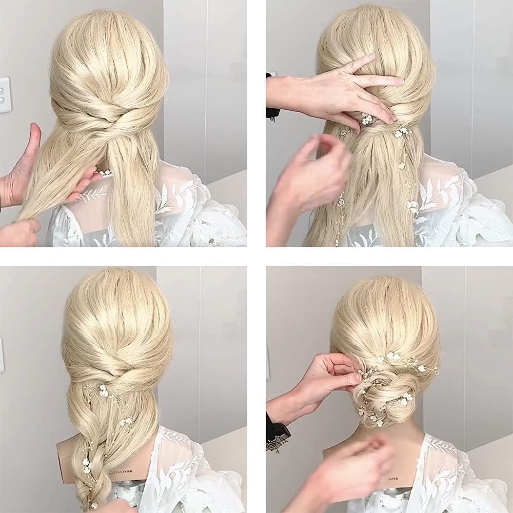 Pearl & Crystal Beads Headpiece for Wedding