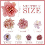 Bohemian Flowers Hair Clips 12 Pieces