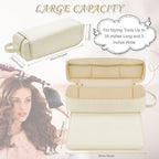 Travel Hair Tools Storage Bag with Heat Resistant Pad