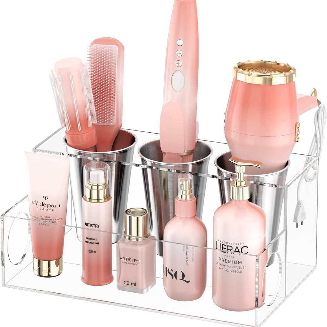Acrylic Hair Styling Tool Organizer 