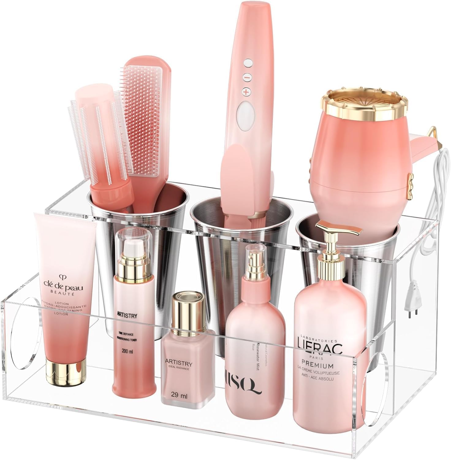 Acrylic Hair Styling Tool Organizer 