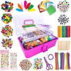 Art and Craft Supplies for Kids with Storage Box