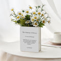 Book-Shaped Decorative Vase