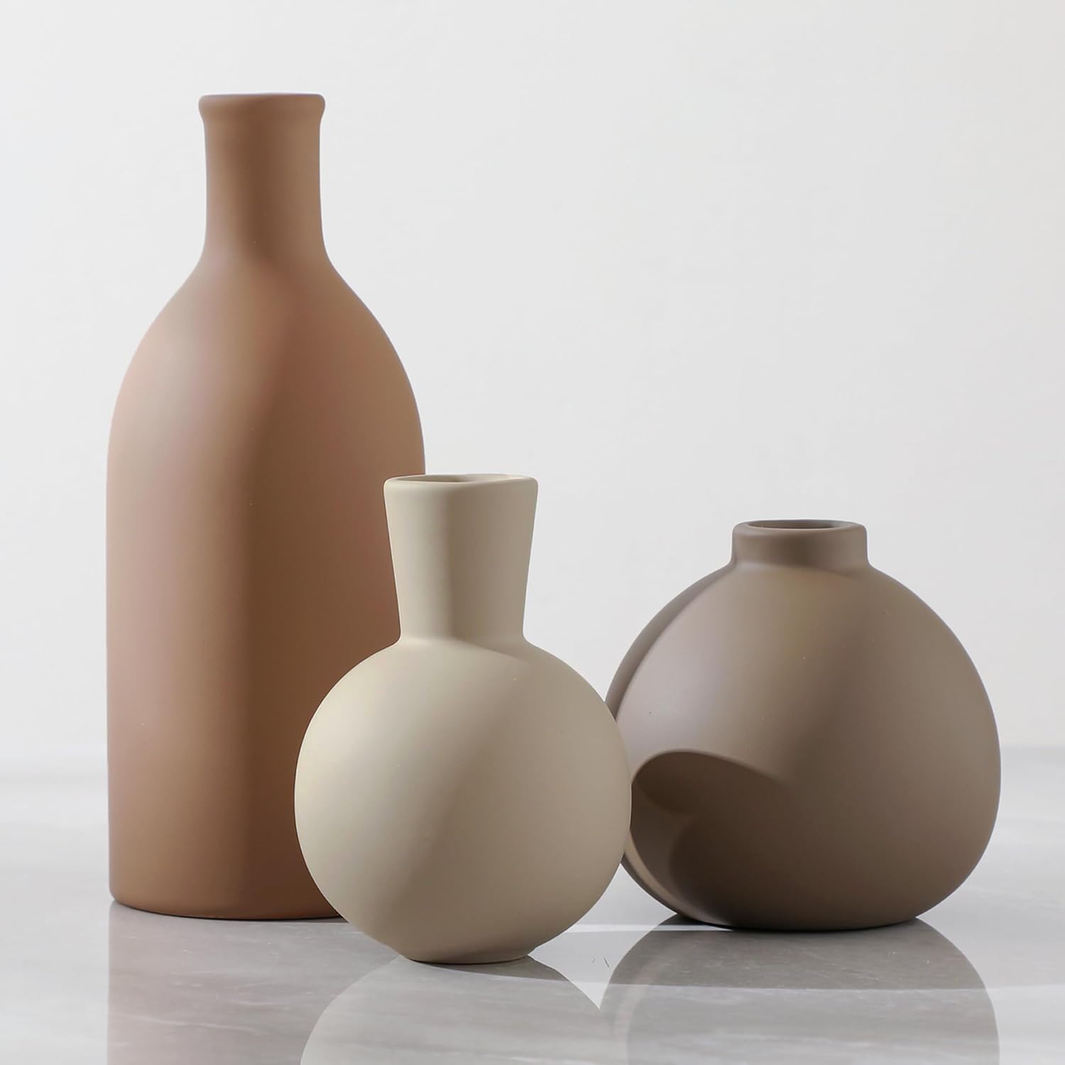 Ceramic Home Decor Vase Set of 3