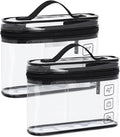 Clear Approved Toiletry Bags Set 2 Pcs