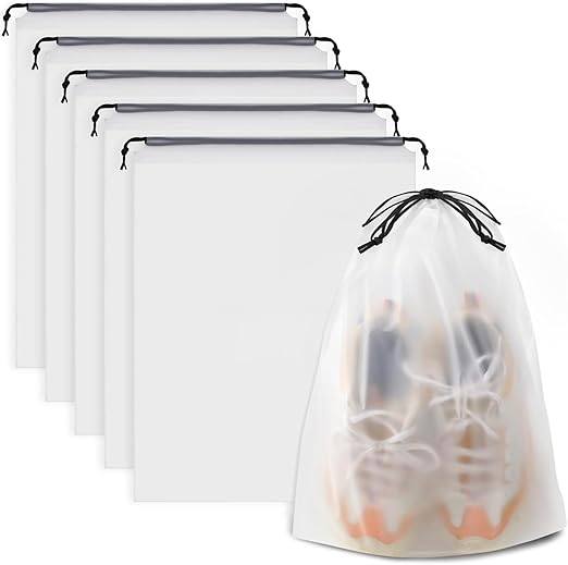 Clear Waterproof Shoe Bags for Travel 