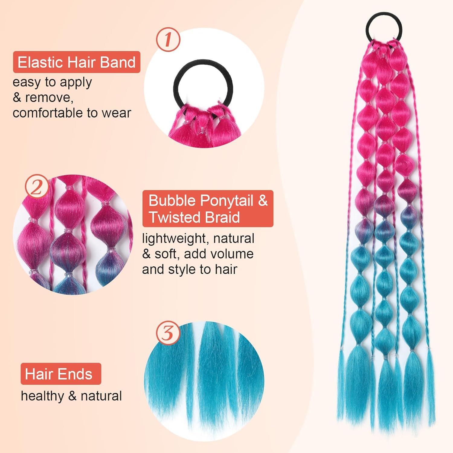 Colored Hair Extensions UAE