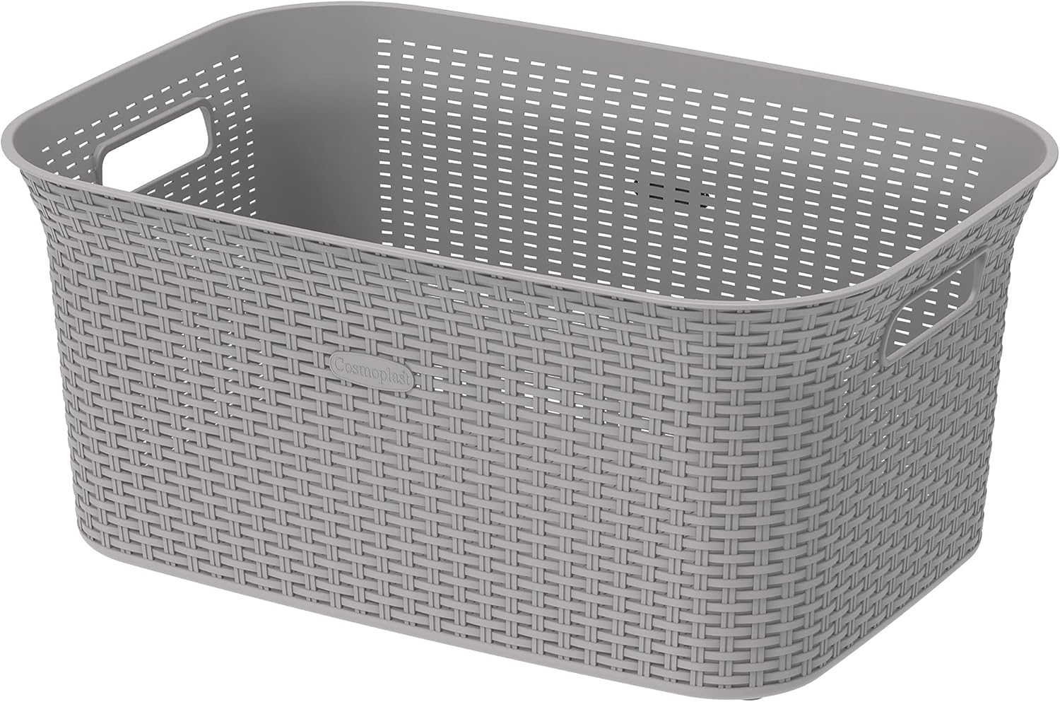 Cosmoplast 50L Laundry Basket Grey 