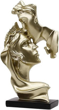 Couple Figurines Gold Statue