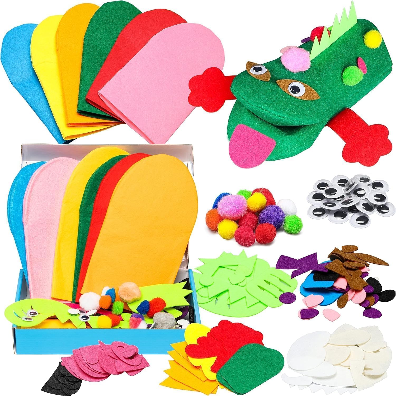Creative DIY Hand Puppet Kit 6 Pcs 