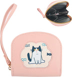 Cute Cat and Fish Small Purse