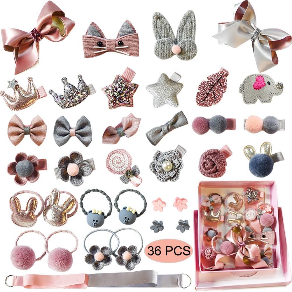 Cute Hair Accessories for Baby Girls 36 Pcs 