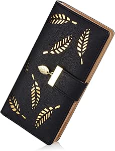 Elegant Card Holder Clutch with Zipper & Buckle 