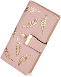Elegant Leather Card Holder Purse with Zipper 