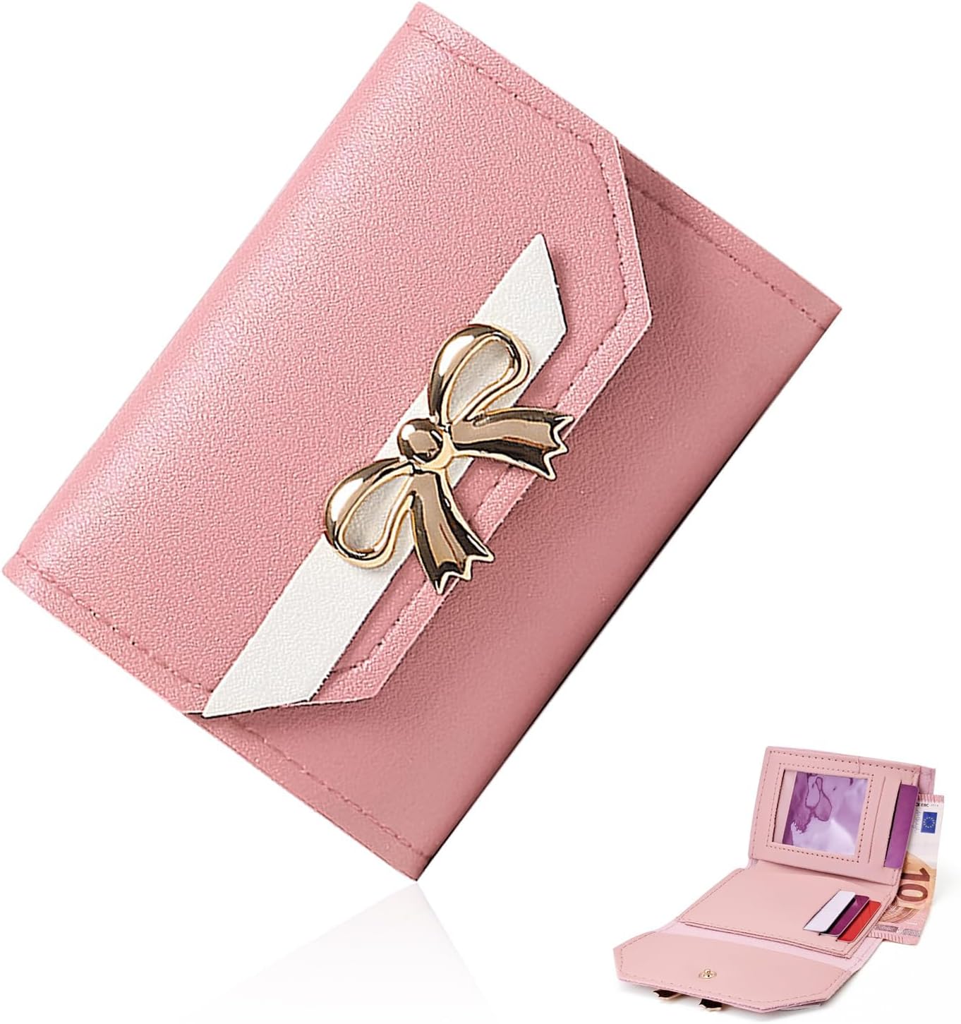 Elegant Pink Small Wallet for Women 