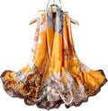 Elegant Silk Feel Long Scarf for Women