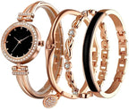 Elegante Watch and Bracelet Set for Women 