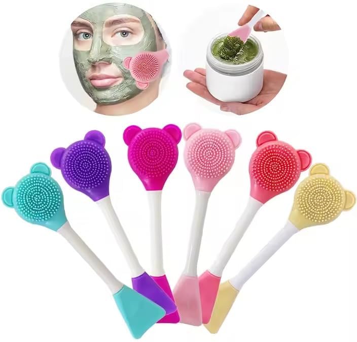 Face Mask Brush with Spoon 1 Pcs 