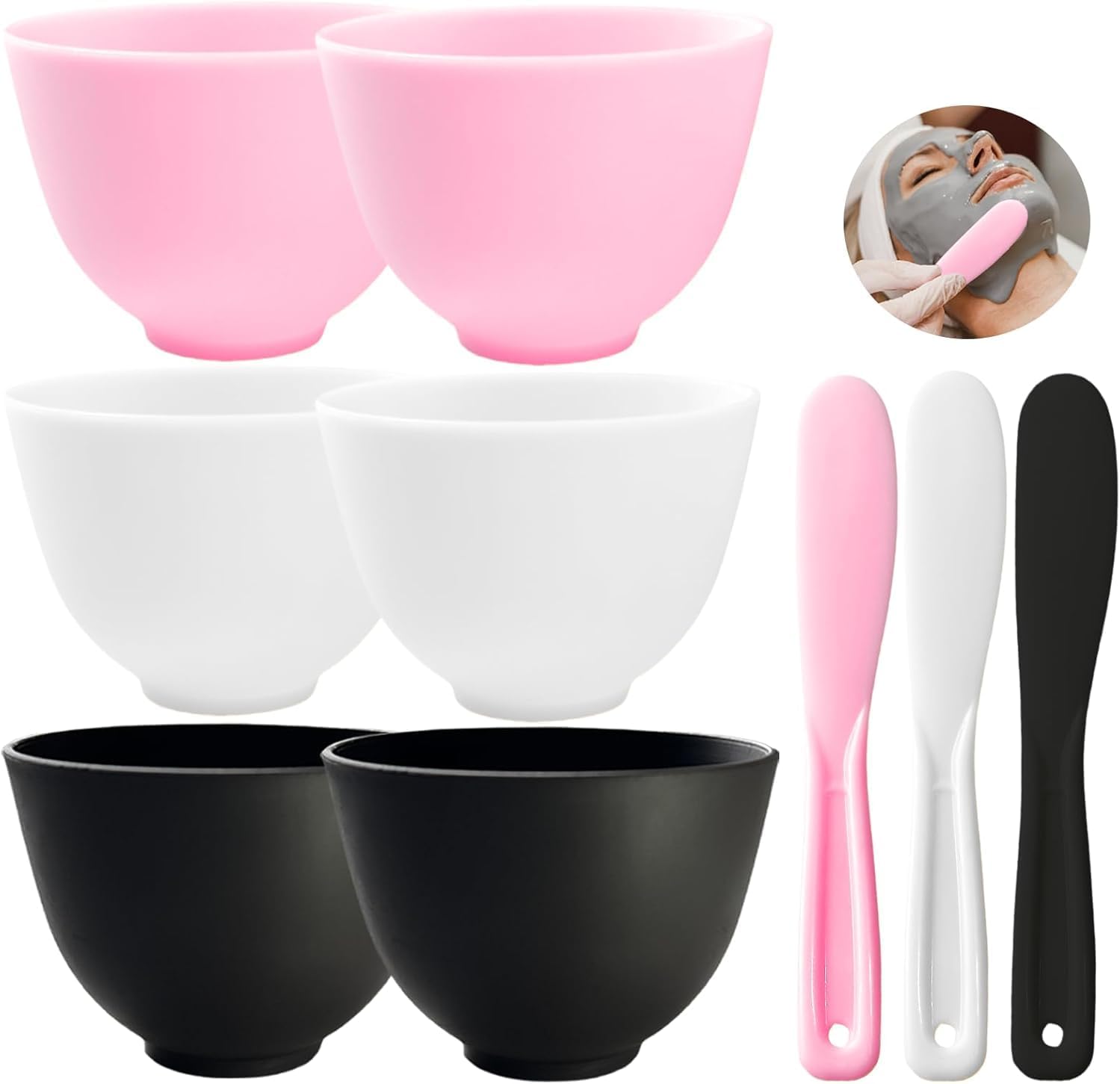 Face Mask Mixing Bowl Set 9 Pcs