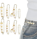  Faux Pearl Brooch Pins for Women 8 Pcs