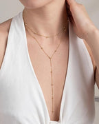 Foxgirl Lariat Gold Necklace for Women