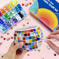 Glass Mosaic Candle Holder Kit