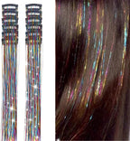 Glitter Tinsel Hair Extensions Clip