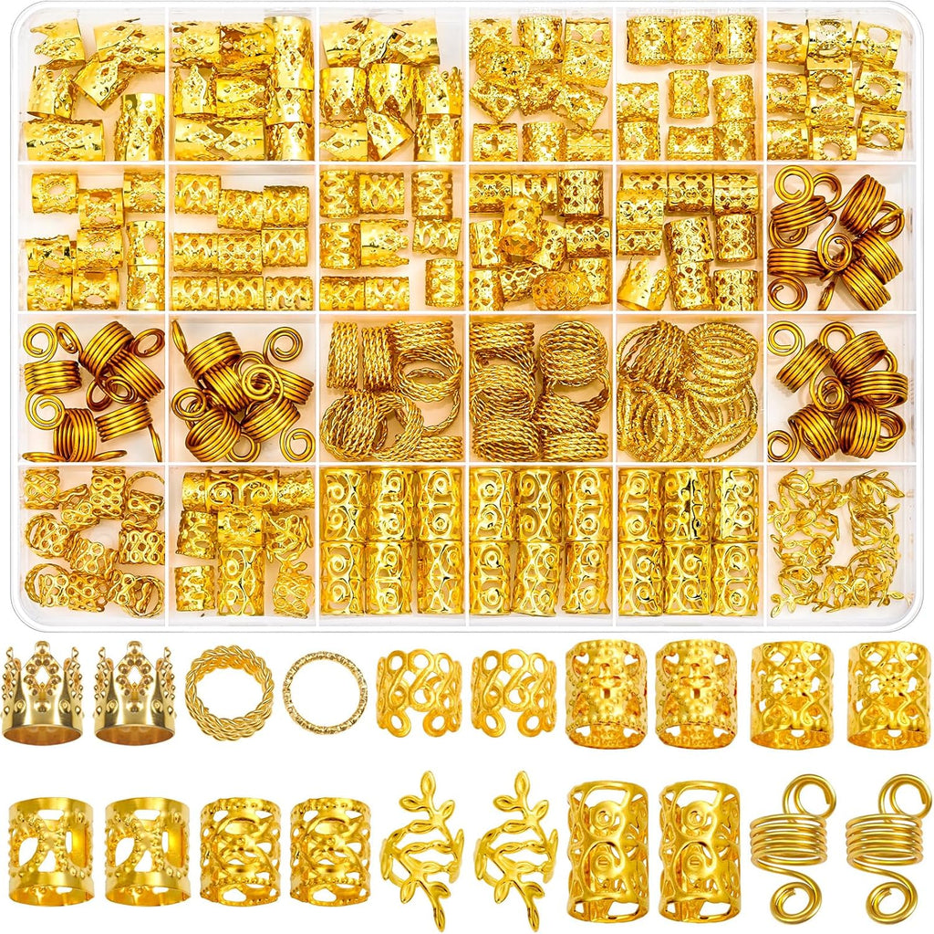 Gold Hair Jewelry for Braids & Dreadlocks