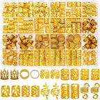 Gold Hair Jewelry for Braids & Dreadlocks