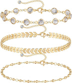 Gold Plated Stainless Steel Adjustable Foot Jewelry