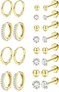 Gold Plated Surgical Steel Flat Back Studs