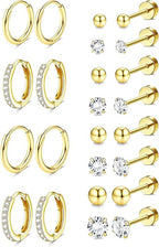 Gold Plated Surgical Steel Flat Back Studs
