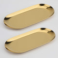 Gold Stainless Steel Decorative Trays