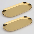 Gold Stainless Steel Decorative Trays