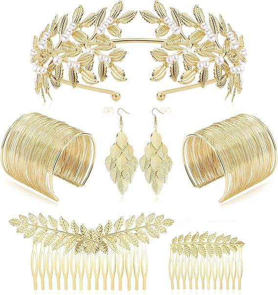 Greek Goddess Costume Accessories Set 7 Pcs