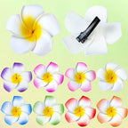 Hawaiian Flower Hair Clips 24 Pack 