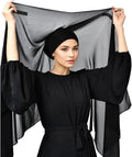 Hijab Chiffon Scarf with Built-in Undercap