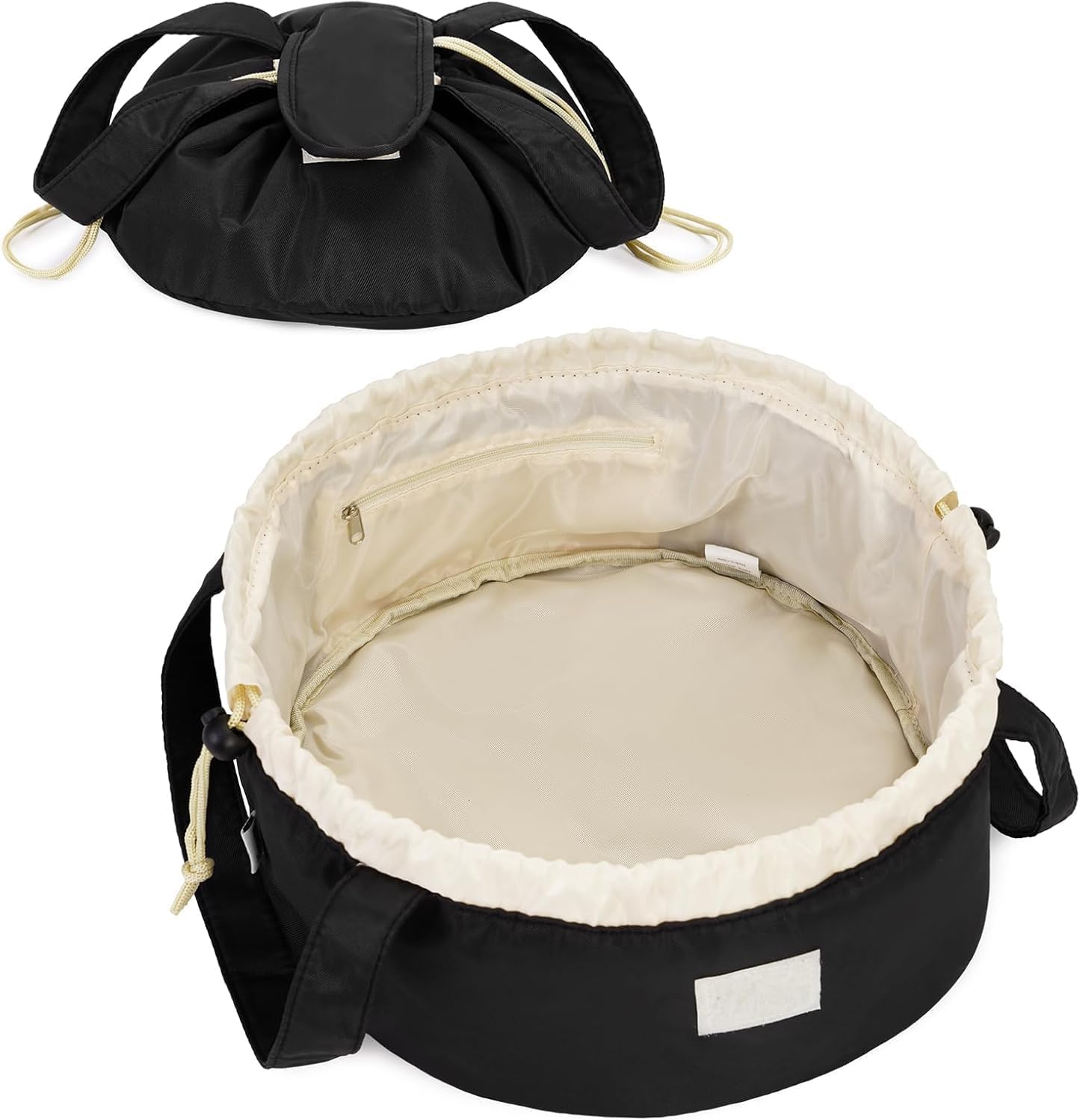 Large Barrel Drawstring Cosmetic Bag 