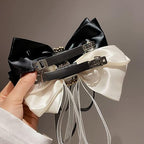 Large Bow Hair Clip Rhinestone Hair Barrette 