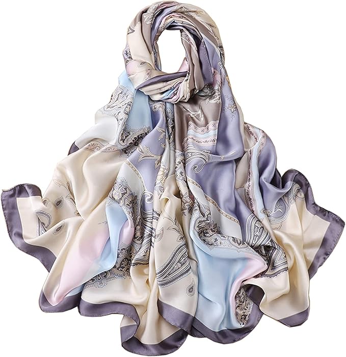Lightweight Silk Touch Scarf for Women 